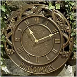 Personalized Chateau Clock French Bronze