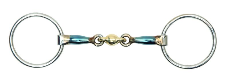 5213-BLUESWT-5 Shires Blue Alloy Loose Ring Snaffle W/Lozenge 5 sku 5213-BLUESWT-5