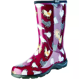 Sloggers Ladies Waterproof Comfort Boots 7 Red