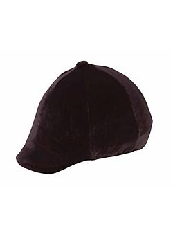 Shires Velveteen Skull Hat Cover in Black 2 Sizes 