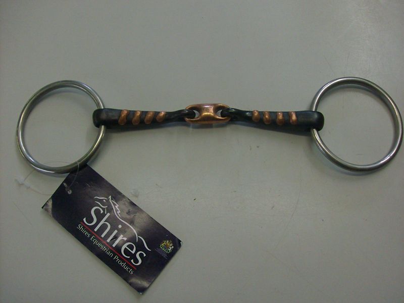 Shires Copper Sweet Iron Snaffle Bit Raised Rib 5