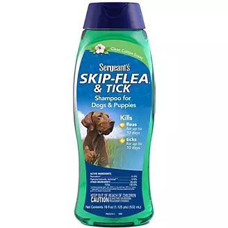 Skip-Flea & Tick Shampoo Dogs 18 oz. Clean Cotton