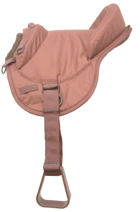 31-911-7-0 Tough1 Cordura Round Soft Saddle Youth Brown sku 31-911-7-0