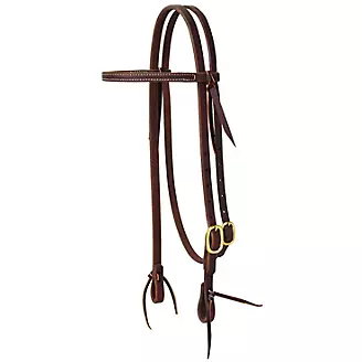 Weaver Working Browband Brass Buckle Headstall