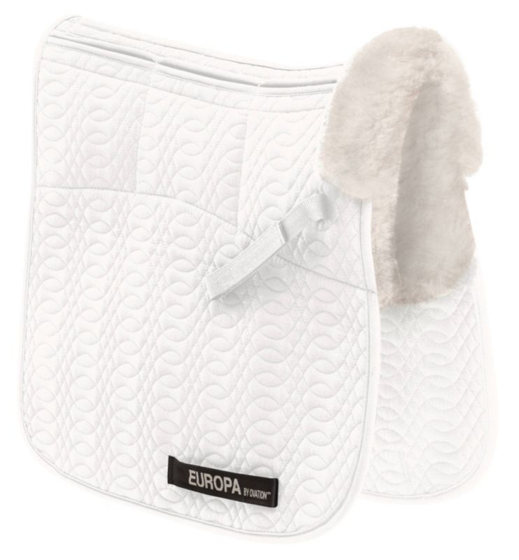 Ovation Europa Dressage Pad 6 Shim White/White