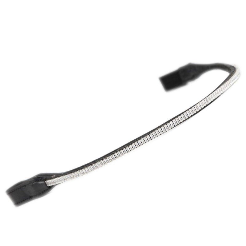 Shires Fine Diamante Browband Pony Black