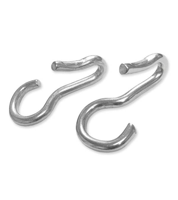 Jacks Curb Chain Hooks Sold in Pairs Stainless Ste