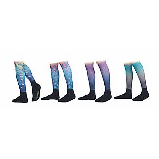 Aubrion Hyde Park Socks Adults Pink Peacock 