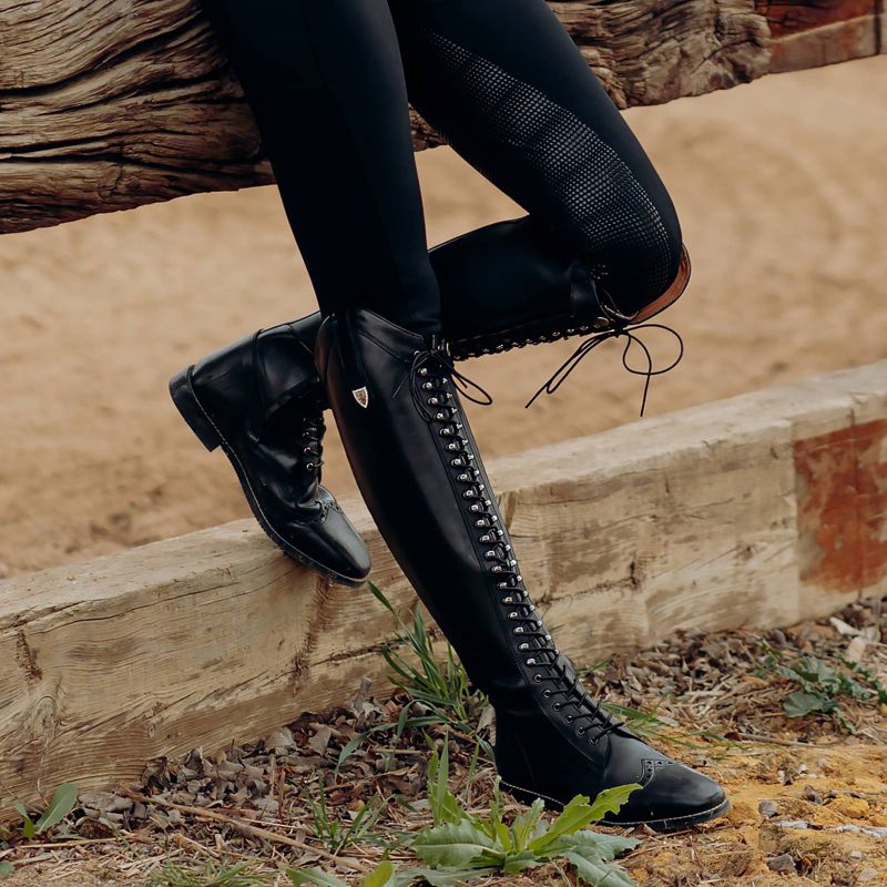 Dressage boots lace up deals riding boots for women