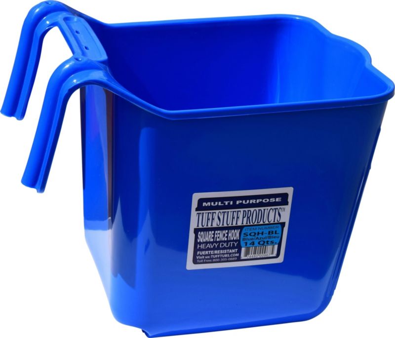 Tuff Stuff Square Fence Hook Bucket 14qt