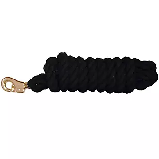 Cotton Lead Rope /Bull Snap 10ft Black