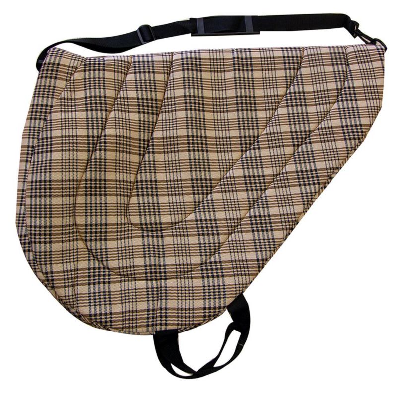 High Spirit Lined English Saddle Bag Navy