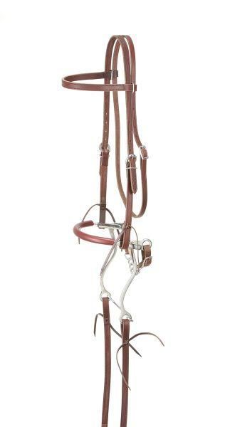 King Series Browband Bridle w.Hackamore Dark Oil