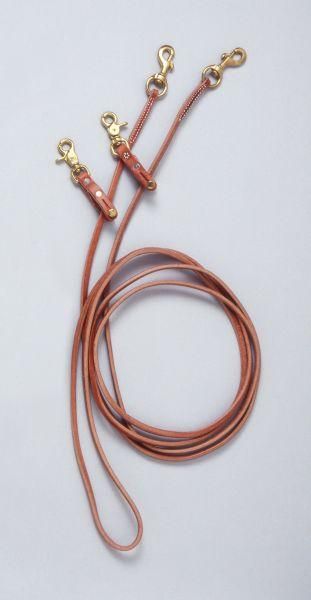 Royal King Leather Pulley Draw Reins Brn