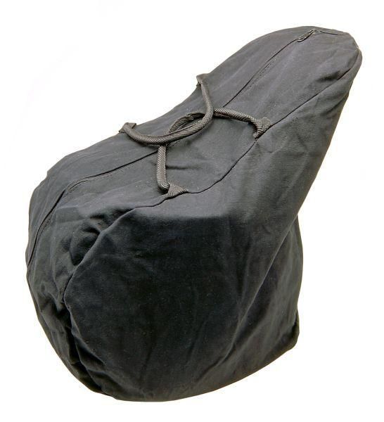 Tough1 Canvas English Saddle Carrying Bag Black