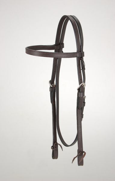 King Series Cherokee Browband Headstall Dark Oil