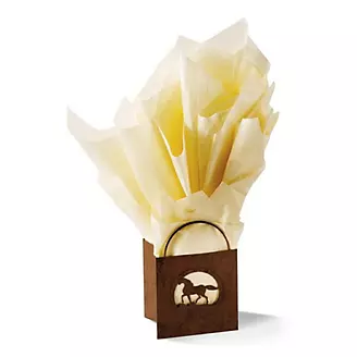 Horseshoe Gift Packaging Burgundy Tissue Ivory