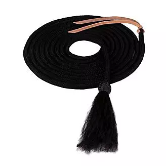 Weaver Leather - Nylon Mecate with Horsehair Tassel, Black