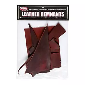 Weaver Remnant Bags Latigo Leather 1 Lb. Burgundy