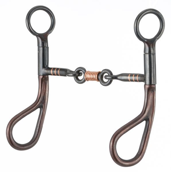 25040-0-0 Kelly Silver Star Teardrop Dogbone Snaffle sku 25040-0-0