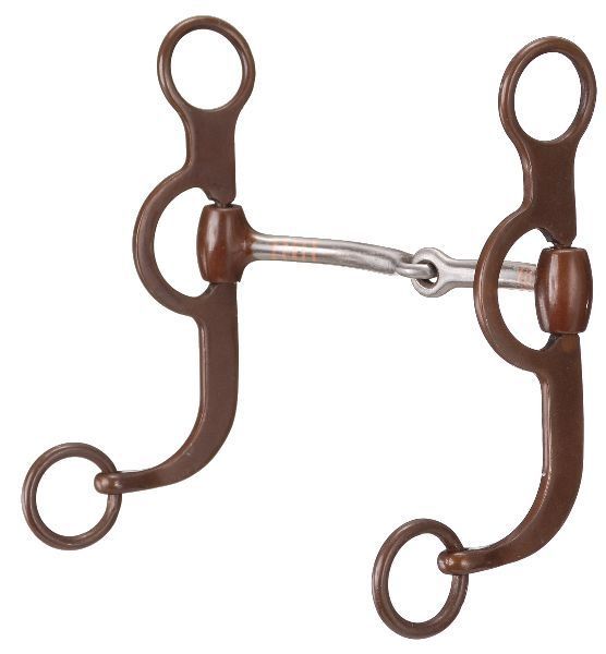 25890-0-0 Kelly Silver Star ABR Argentine Snaffle Brown sku 25890-0-0