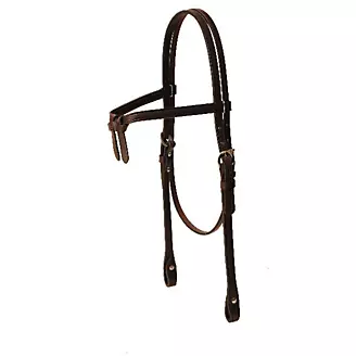 Tory 5/8 Brow Knot Headstall Blk