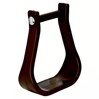 Weaver Synthetic Bell Stirrups 5.25 W 3 Neck Brown