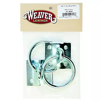 Weaver Leather Bagged Tie Ring Plates 2 Pack