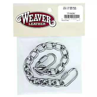 Weaver Leather Curb Chain w/Quick Links 9 1/2