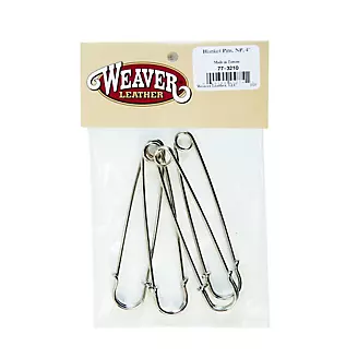 Weaver Leather Bagged Blanket Pins 4 Pack