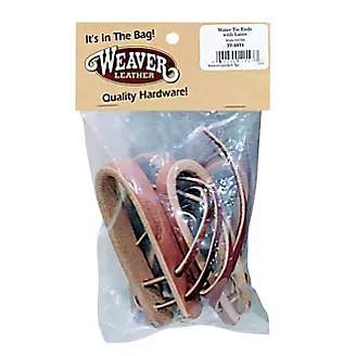 Weaver Water Tie Ends W/Laces 2 Pack 5/8 Burgundy