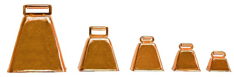 Weaver Leather Copper Cow Bell, 3.25