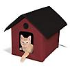 KH Mfg Heated Barn Red Outdoor Kitty House