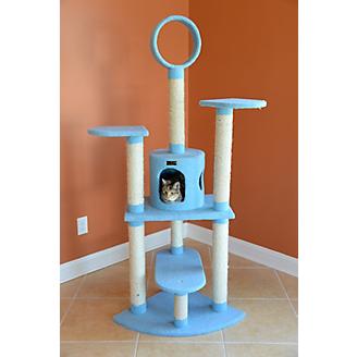 Armarkat Classic Real Wood Cat Tree 66in Blue