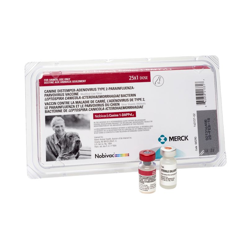 Nobivac 1 Dappvl2 Canine 25x1ml Canine Vaccine Statelinetack Com