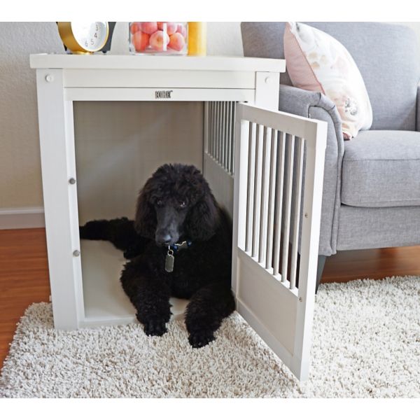 New Age Pet™ ecoFLEX Antique White Dog Crate with Metal Spindles