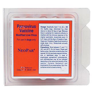 NeoPar 25x1ml Vials Canine Vaccine