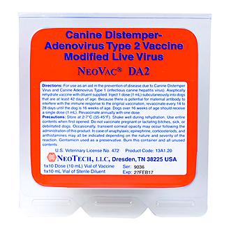 Neovac DA2 10ml Vial Canine Vaccine