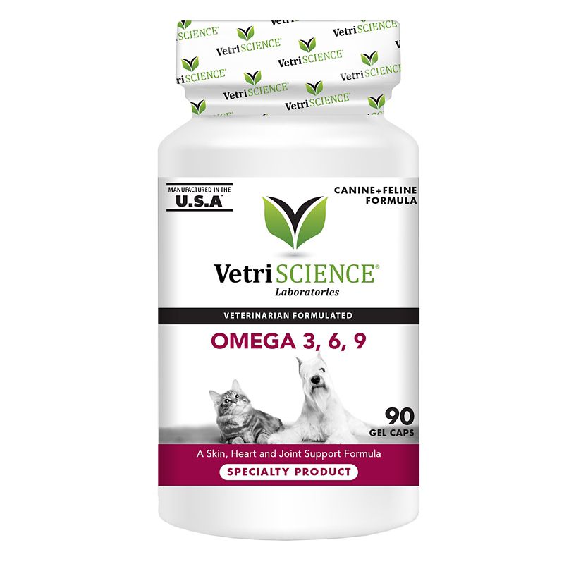 VetriScience Canine Omega 3-6-9 Gel Caps 90ct (0900367.090 026664136794 Dog Supplies Health Dog Skin & Coat Care) photo