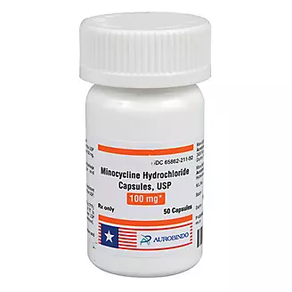 Minocycline Hydrochloride Capsules 100mg 50ct
