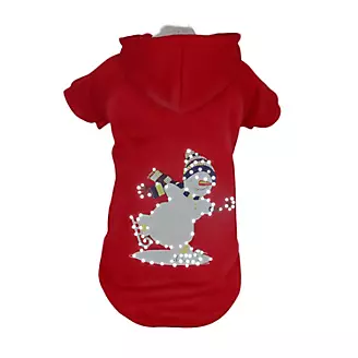 Pet Life LED Holiday Snowman Sweater Costume