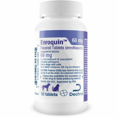 Enrofloxacin-Enroquin 68mg 50ct