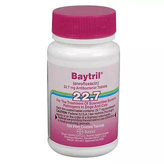 Baytril Purple Tablets 22.7 mg