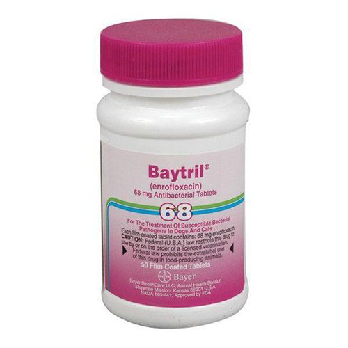 Baytril Purple Tablets 68mg 50 Count