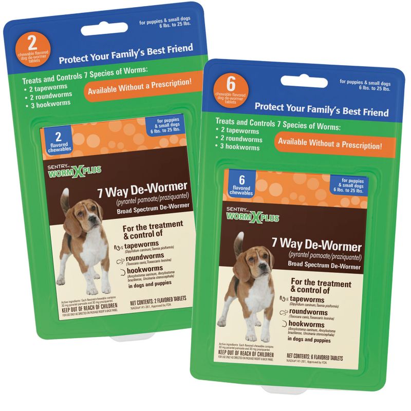 sentry worm x plus 7 way dewormer small dogs