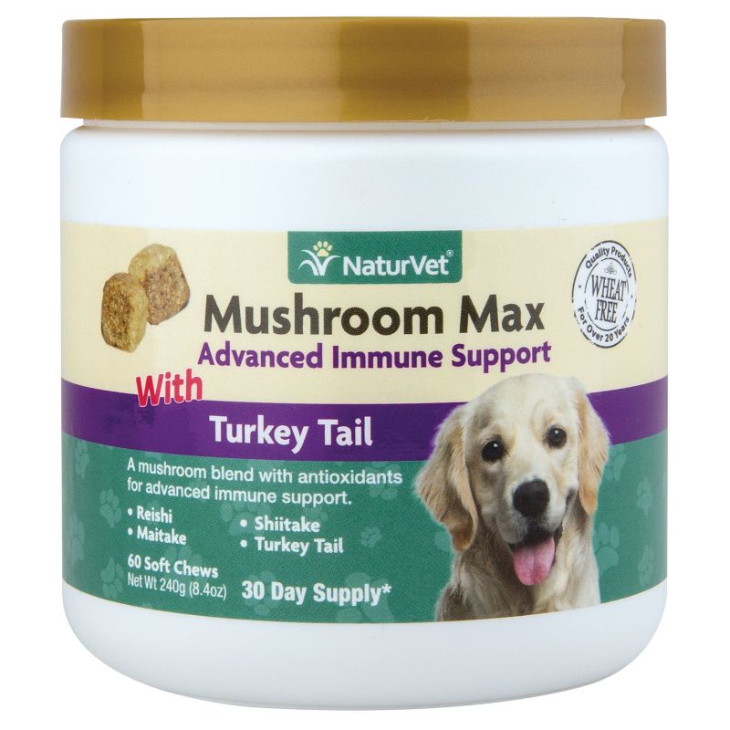 Mushroom Max Advance Immune Support for Pets 120ct