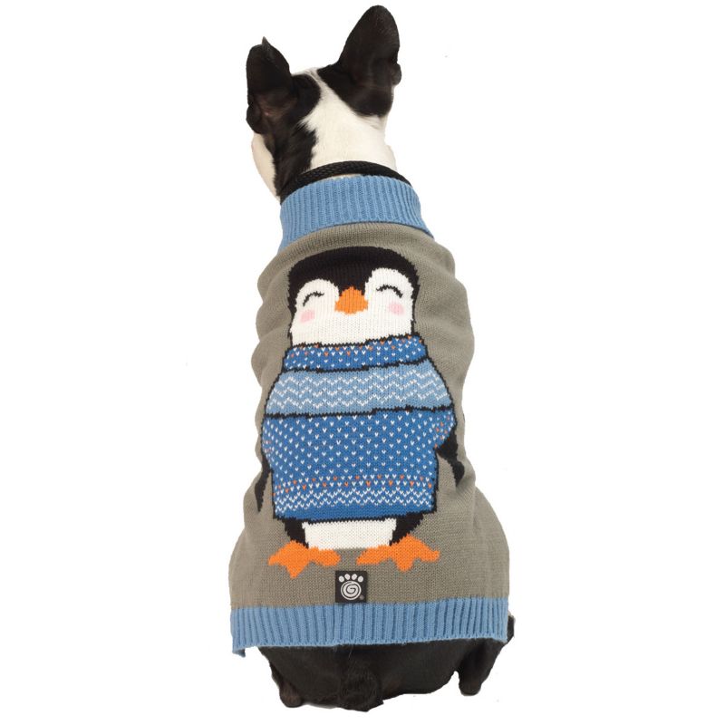 penguin dog sweater