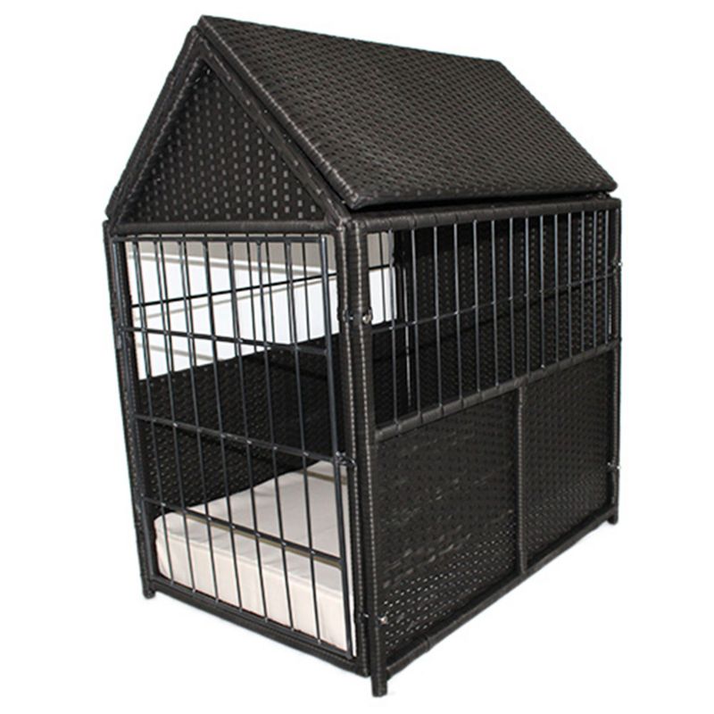 Metal dog door