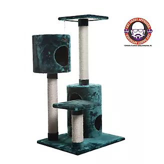 Armarkat Classic Real Wood Cat Tree 43in Green