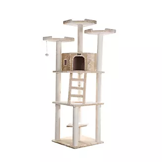 Armarkat Classic Real Wood Cat Tree 80in Beige